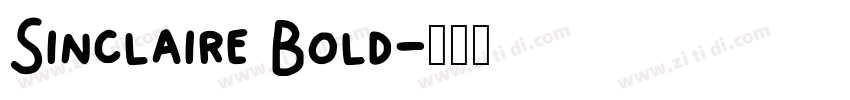Sinclaire Bold字体转换